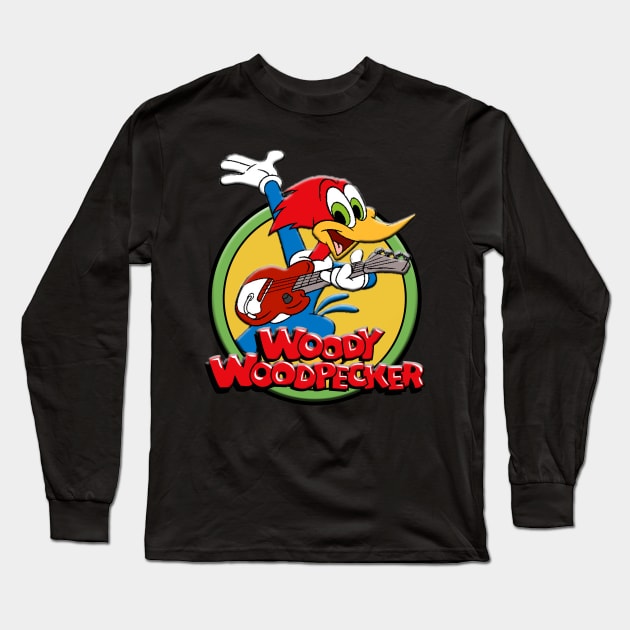 WOODY WOODPECKER Long Sleeve T-Shirt by hackercyberattackactivity